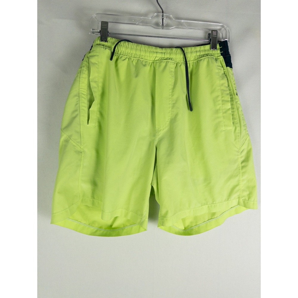 Birddogs Boomstick Classic Shorts Mens L Neon Yellow Navy Lined Athletic Streetw